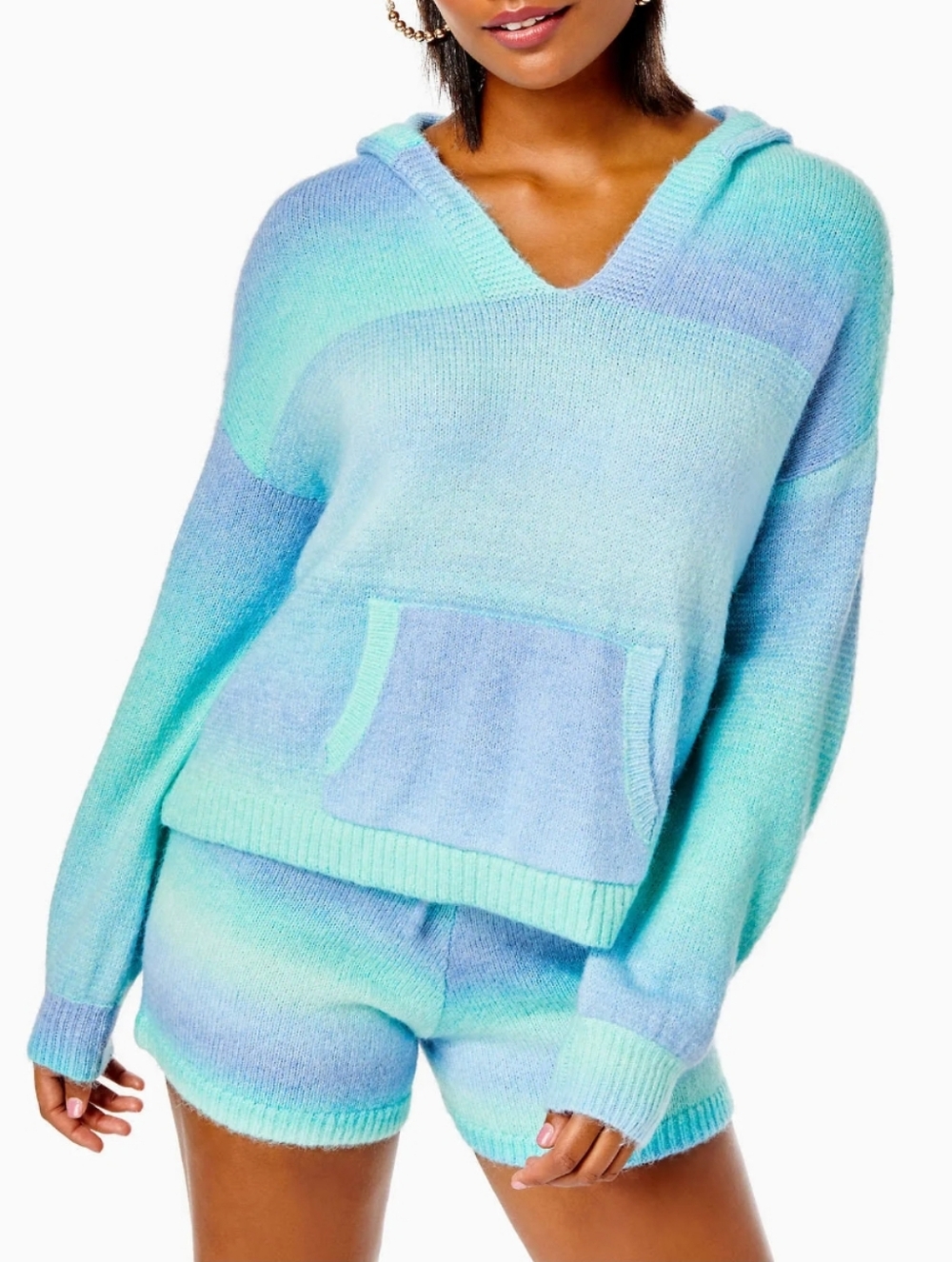 Lilly Pulitzer Hooded Pullover - S/M | Gradient Sweater Hoodie Cosy Style